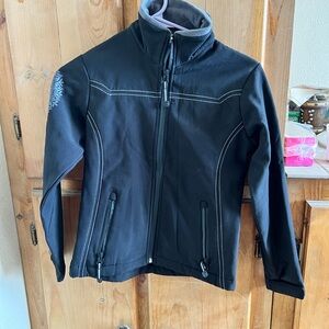 Girl’s Roper Black Softshell Jacket